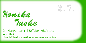 monika tuske business card