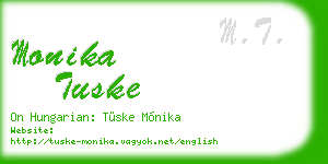 monika tuske business card